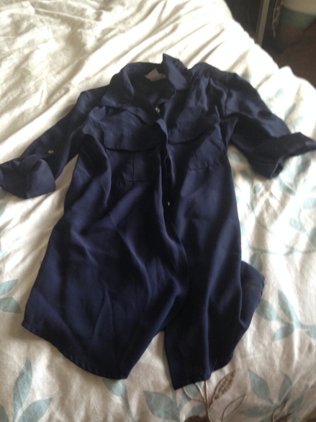 Navy Blouse from H&M